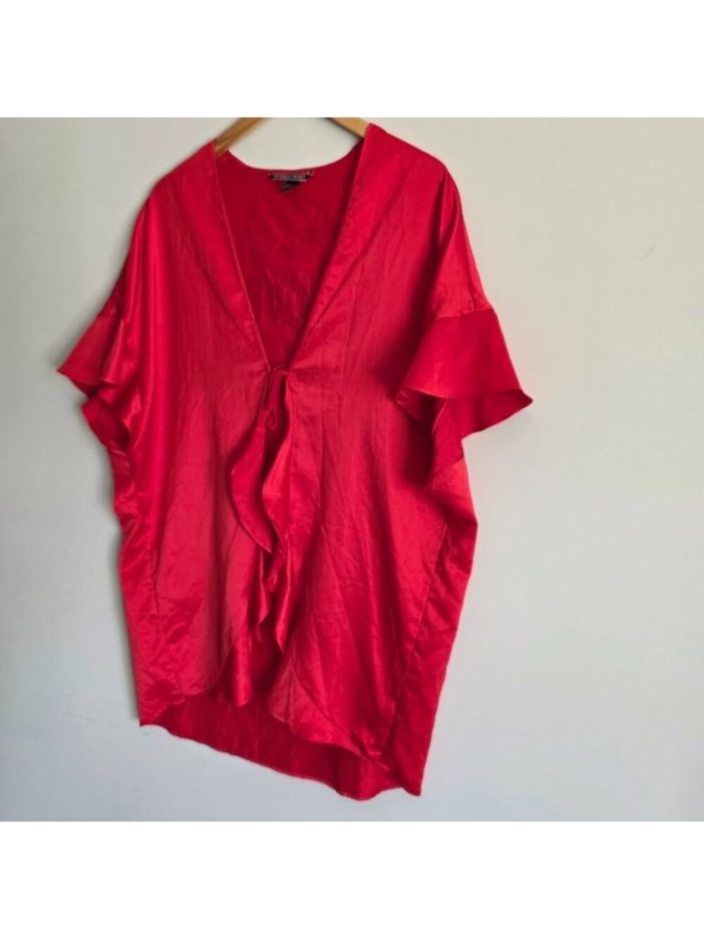 Victoria's Secret Red Satin Robe One Size - Picture 3 of 7